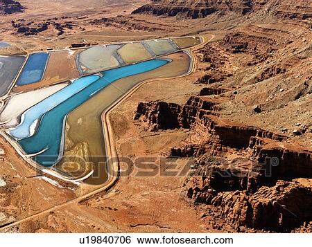 Aerial landscape of tailing ponds for mineral waste in rural Utah, United States. View Large Photo Image Stock Photograph - Aerial landscape of tailing ponds for mineral waste in rural Utah, United States.. Fotosearch
