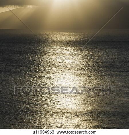 Sun shining on Pacific ocean View Large Photo Image Stock Image - Sun shining on Pacific ocean. Fotosearch