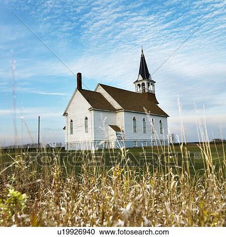 Small rural church in field with chipped wood siding. View Large Photo Image Stock Image - Small rural church in field with chipped wood siding.. Fotosearch