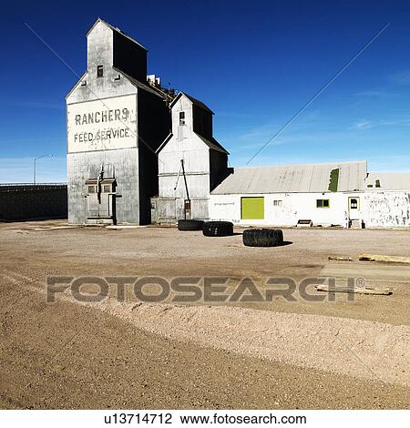 Feed storage building in rural setting. View Large Photo Image Stock Image - Feed storage building in rural setting.. Fotosearch