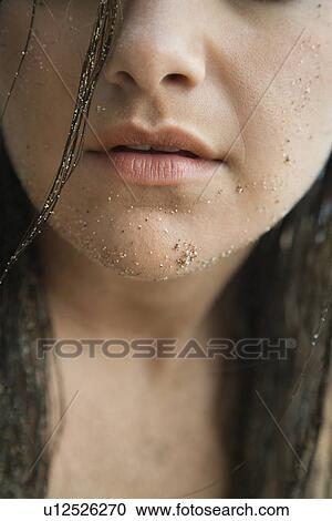 Pretty Caucasian young adult woman's lips. View Large Photo Image Stock Image - Pretty Caucasian young adult woman's lips.. Fotosearch