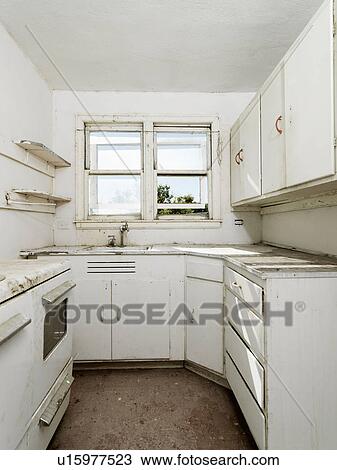 Forgotten empty abandoned dirty kitchen. View Large Photo Image Stock Image - Forgotten empty abandoned dirty kitchen.. Fotosearch
