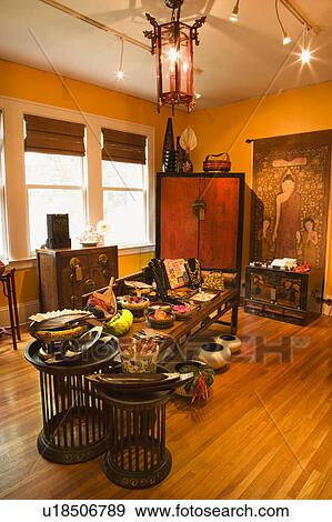 Interior of eclectic home store. View Large Photo Image Stock Photo - Interior of eclectic home store.. Fotosearch