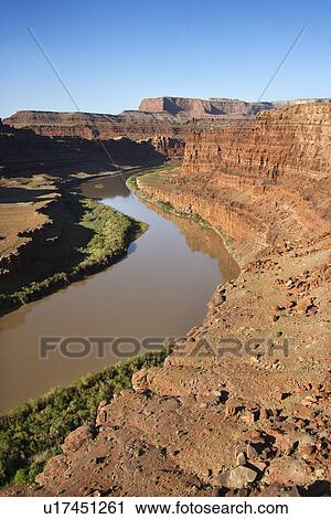 Aerial of Colorado River landscape in Utah, USA. View Large Photo Image Stock Image - Aerial of Colorado River landscape in Utah, USA.. Fotosearch