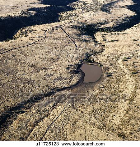 Aerial view of Arizona desert landscape with small water source. View Large Photo Image Stock Image - Aerial view of Arizona desert landscape with small water source.. Fotosearch