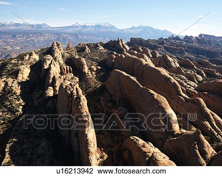 Aerial view of red rock formations in Utah Canyonlands. View Large Photo Image Stock Image - Aerial view of red rock formations in Utah Canyonlands.. Fotosearch