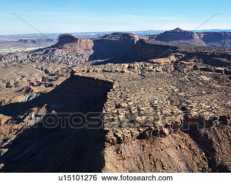 Aerial view of rock formations in Utah Canyonlands. View Large Photo Image Stock Photograph - Aerial view of rock formations in Utah Canyonlands.. Fotosearch