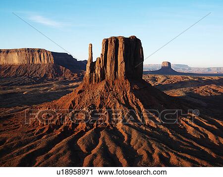Sandstone mesa in Monument Valley. View Large Photo Image Stock Image - Sandstone mesa in Monument Valley.. Fotosearch