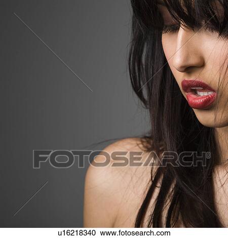 Woman with long black hair View Large Photo Image Stock Image - Woman with long black hair. Fotosearch