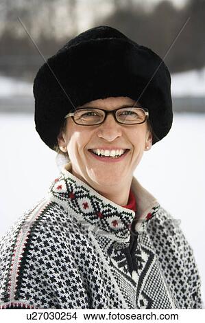 Woman wearing sweater View Large Photo Image Picture - Woman wearing sweater. Fotosearch