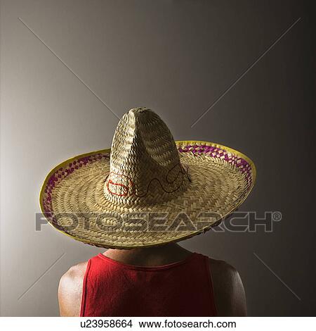Male wearing sombrero View Large Photo Image Picture - Male wearing sombrero . Fotosearch