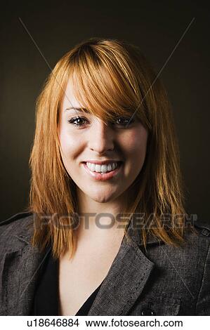 Redheaded female View Large Photo Image Picture - Redheaded female. Fotosearch