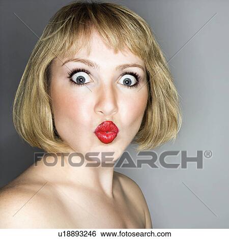 Woman who is looking surprise View Large Photo Image Stock Photograph - Woman who is looking surprise. Fotosearch