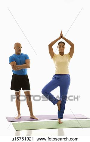 Tree yoga pose View Large Photo Image Stock Image - Tree yoga pose . Fotosearch