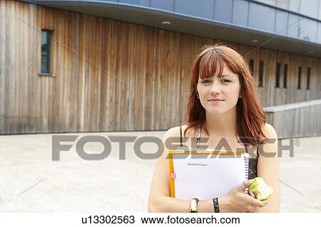 Stock Image - Portrait of a young student. Fotosearch