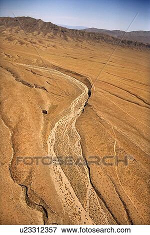 Stock Photo - Aerial of desert landscape in Arizona. Fotosearch