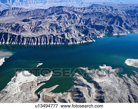 Stock Photo - Aerial view of Lake Mead.. Fotosearch