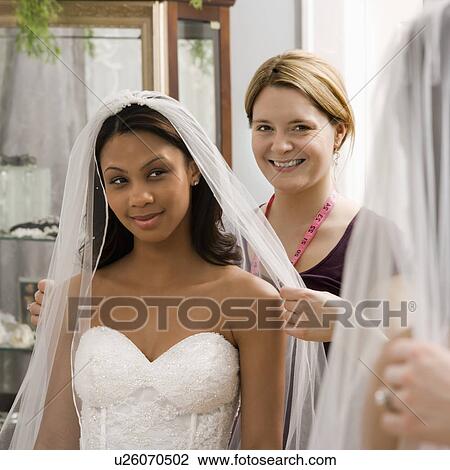 bride with veil