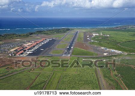 Airport with Pacific ocean. View Large Photo Image Stock Image - Airport with Pacific ocean.. Fotosearch