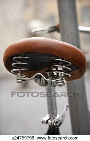 Close-up of bike seat in Rome, Italy. View Large Photo Image Stock Photo - Close-up of bike seat in Rome, Italy.. Fotosearch