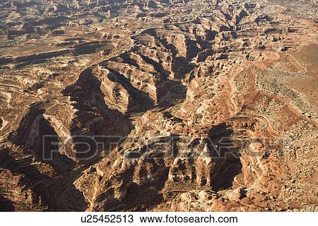 Aerial view of gorge in Canyonlands National Park, Utah View Large Photo Image Stock Image - Aerial view of gorge in Canyonlands National Park, Utah. Fotosearch