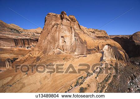 Aerial view of land formation in Glen Canyon National Recreation Area, Utah. View Large Photo Image Picture - Aerial view of land formation in Glen Canyon National Recreation Area, Utah.. Fotosearch