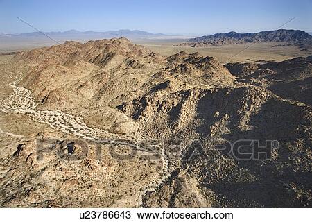 Stock Image - Mountains in desert. Fotosearch