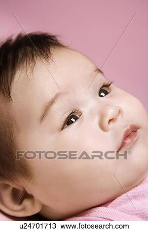 Close up of Asian babys face. View Large Photo Image Stock Image - Close up of Asian babys face.. Fotosearch