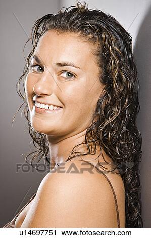 Stock Image - Female smiling . Fotosearch