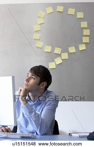 Businessman thinking View Large Photo Image Stock Photo - Businessman thinking. Fotosearch