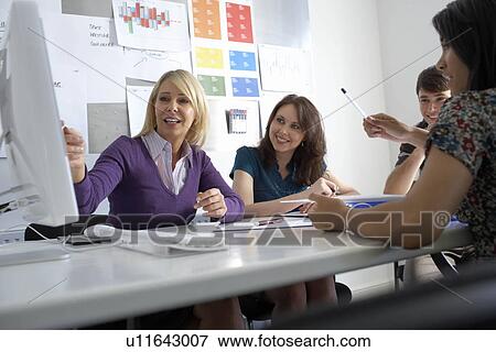 Office meeting View Large Photo Image Stock Photo - Office meeting. Fotosearch