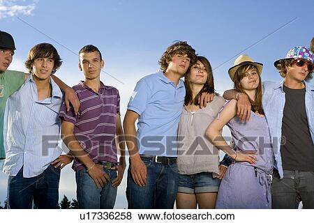 Stock Photo - Teen group portrait. Fotosearch
