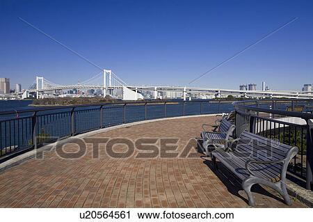 Odaiba Kaihin park View Large Photo Image Stock Image - Odaiba Kaihin park. Fotosearch