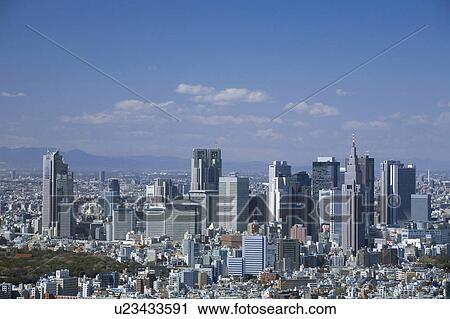 Shinjuku high-rise buildings View Large Photo Image Stock Image - Shinjuku high-rise buildings. Fotosearch