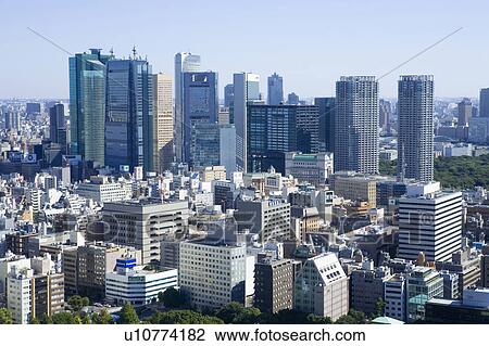 Shiodome high-rise buildings View Large Photo Image Stock Image - Shiodome high-rise buildings. Fotosearch