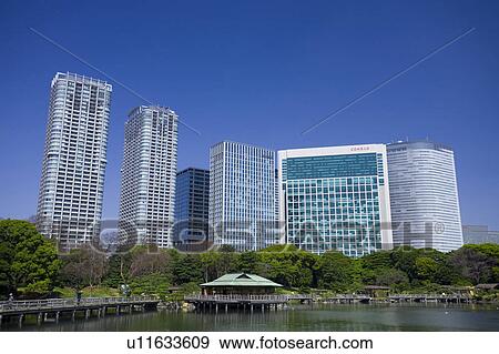 Shiodome high-rise buildings View Large Photo Image Stock Photo - Shiodome high-rise buildings. Fotosearch
