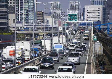 Shuto highway View Large Photo Image Picture - Shuto highway. Fotosearch