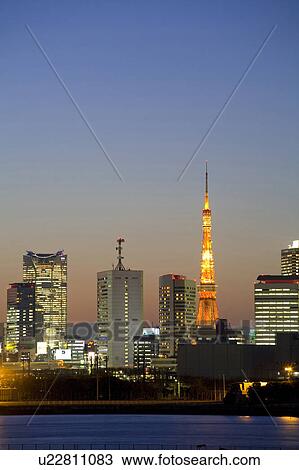 Tokyo Tower View Large Photo Image Stock Image - Tokyo Tower. Fotosearch