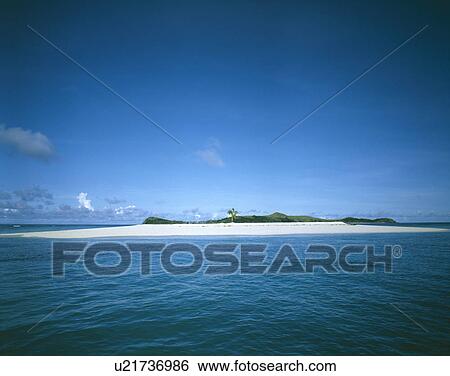 Mana Island View Large Photo Image Stock Photograph - Mana Island. Fotosearch