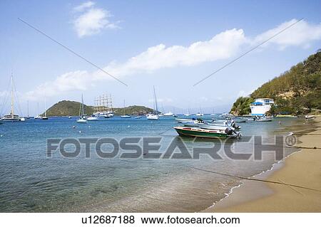 Stock Photo - Boats in the sea. Fotosearch