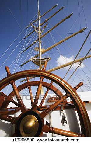 Helm of a sailing ship View Large Photo Image Stock Image - Helm of a sailing ship. Fotosearch