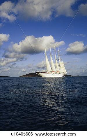 Sailboat in the sea View Large Photo Image Stock Photograph - Sailboat in the sea. Fotosearch