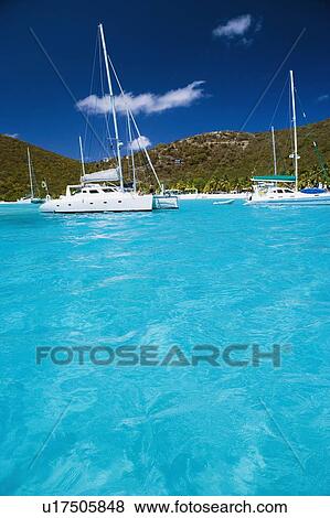 Sailboats in the sea View Large Photo Image Stock Photo - Sailboats in the sea. Fotosearch