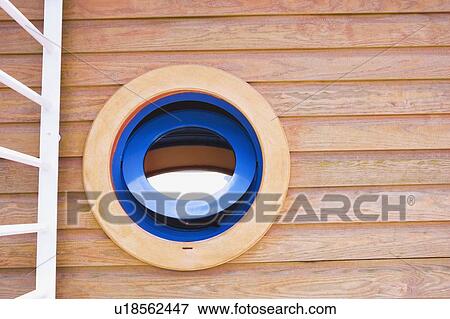 Stock Photo - Window of a boat. Fotosearch