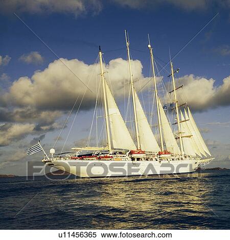 Stock Photography - Sailboat in the sea. Fotosearch