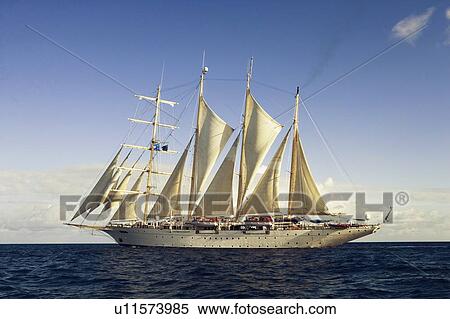 Sailboat in the sea View Large Photo Image Stock Photography - Sailboat in the sea. Fotosearch