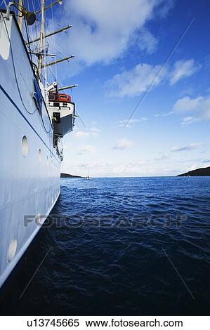 Sailing ship in the sea View Large Photo Image Stock Photography - Sailing ship in the sea. Fotosearch