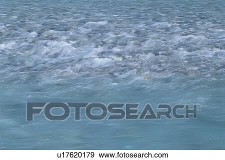 Stock Photo - "Water Flowing, Nagano, Japan". Fotosearch