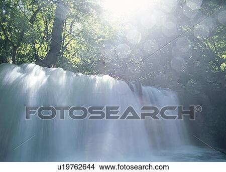 "Waterfall, Aomori, Japan" View Large Photo Image Picture - "Waterfall, Aomori, Japan". Fotosearch