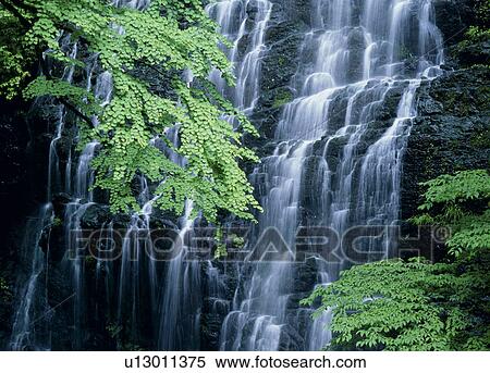 Stock Photography - "Waterfall, Fukui, Japan". Fotosearch